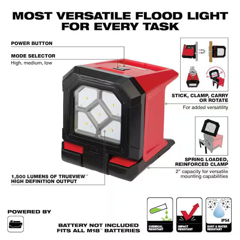 18-Volt Cordless LED Flood Light with 3.0 AH Battery I4643