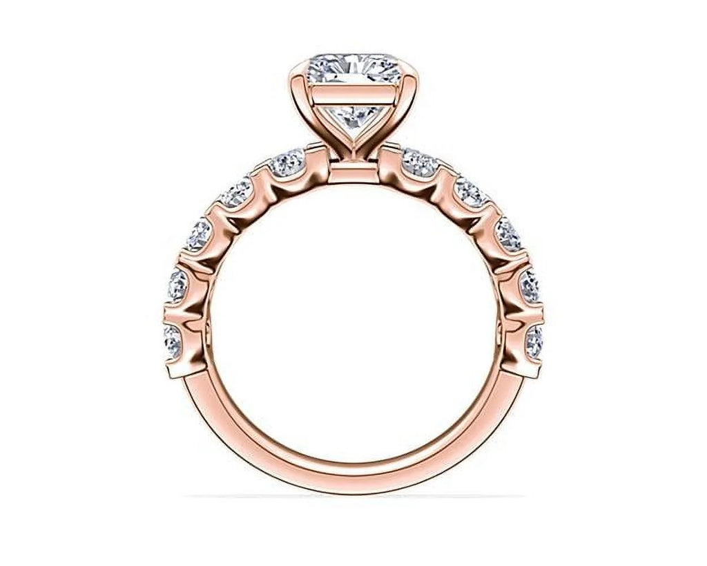 14K Rose Gold Diamond Engagement Ring Y94110