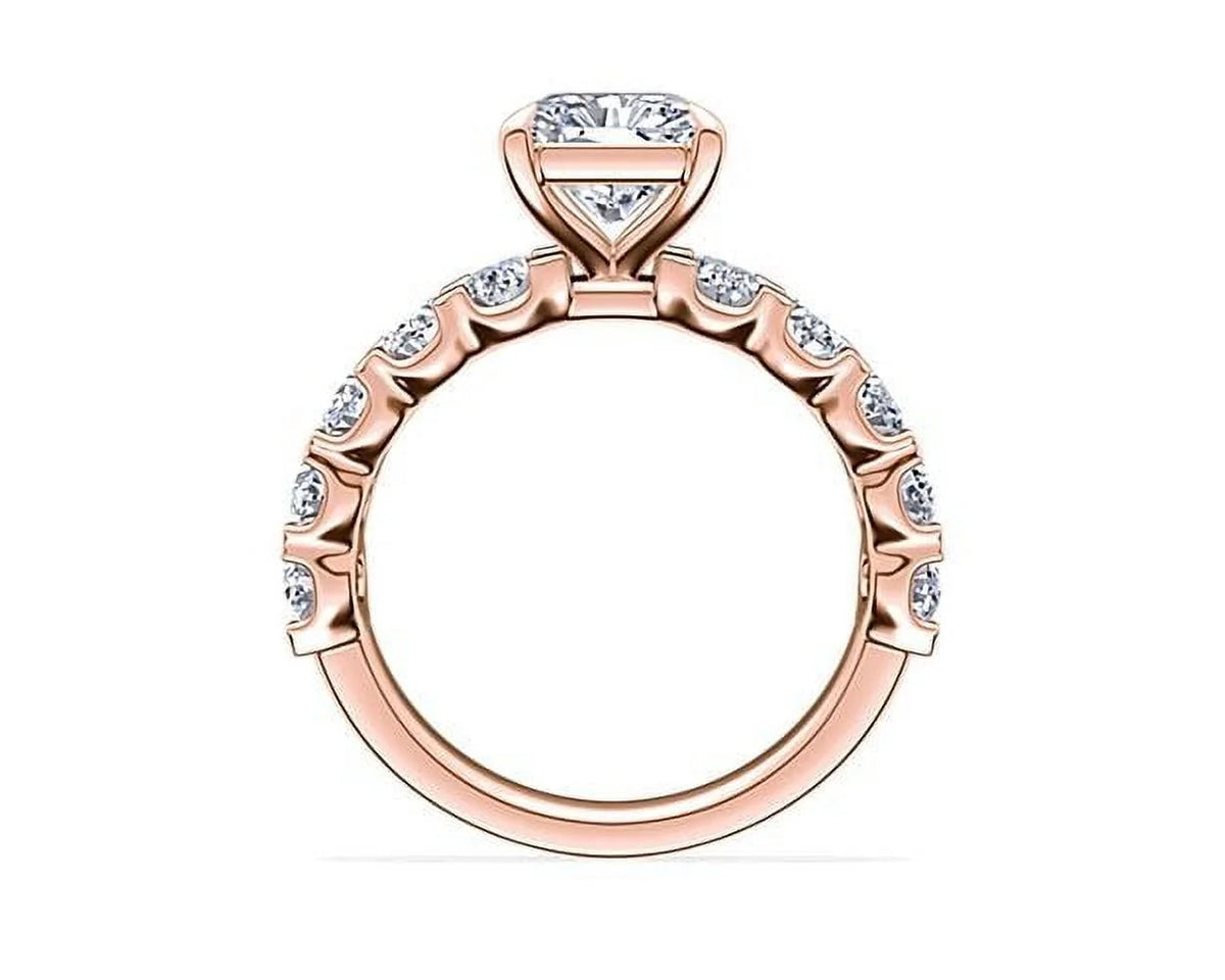 14K Rose Gold Diamond Engagement Ring Y94110
