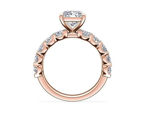 14K Rose Gold Diamond Engagement Ring Y94110