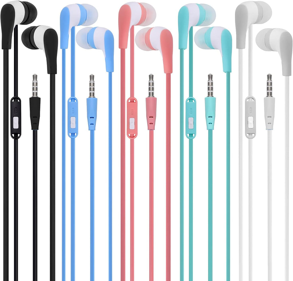 Bulk Earbuds Headphones with Microphone 30 Pack F428001