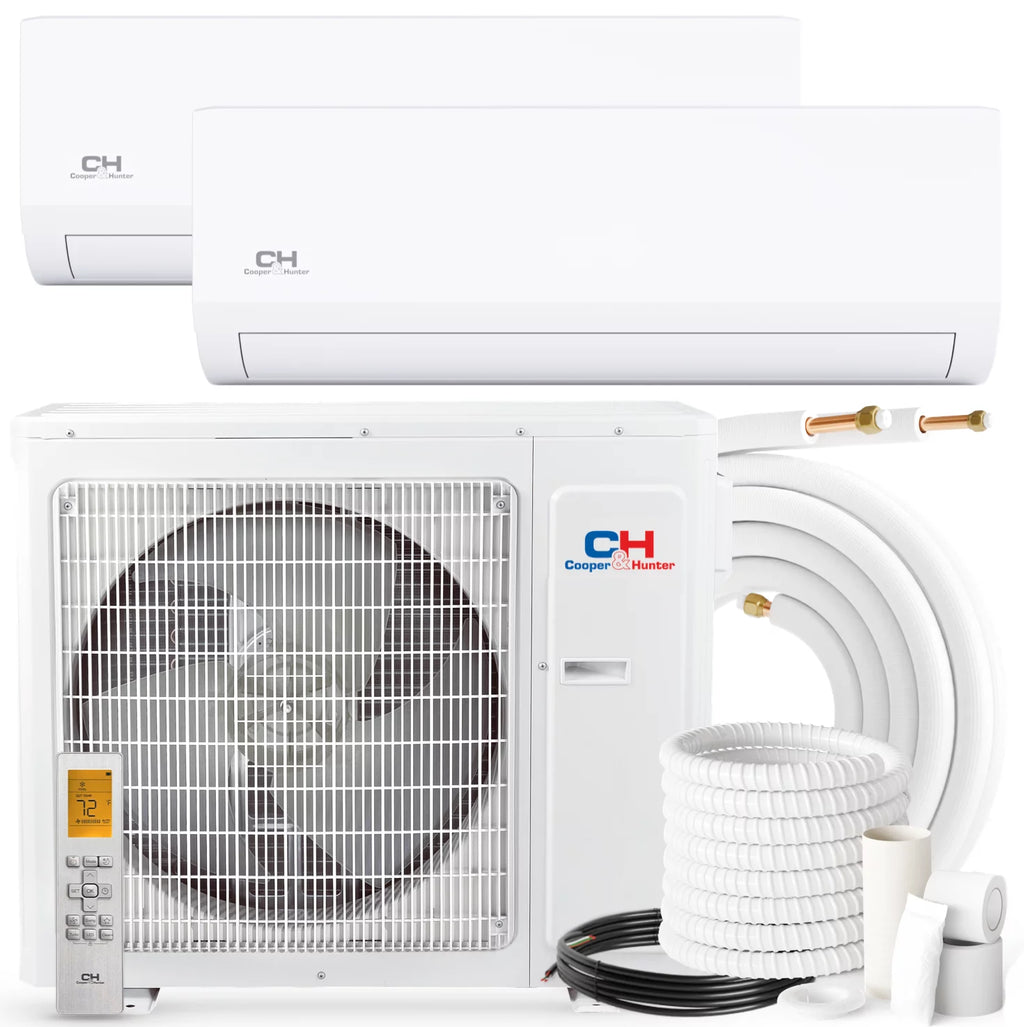 18000 BTU 230V Dual Zone Mini Split Heat Pump Air Conditioner J489358