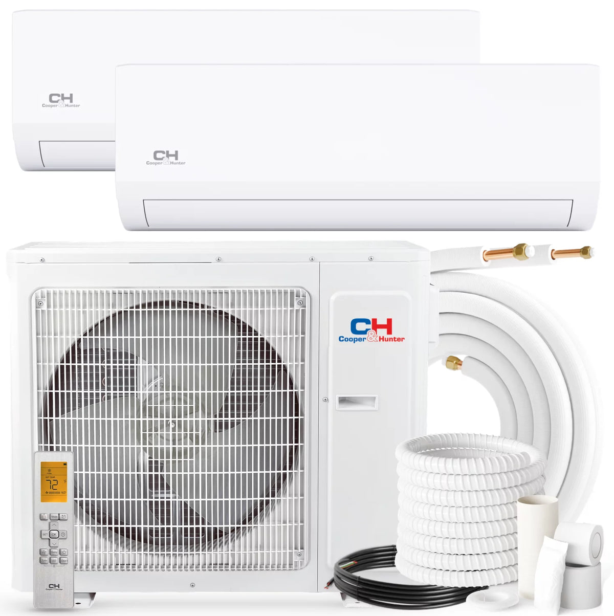 18000 BTU 230V Dual Zone Mini Split Heat Pump Air Conditioner J489358