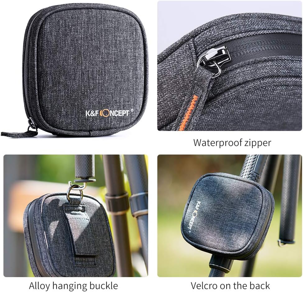 55mm Fixed ND Lens Filter Kit, Neutral Density ND4 ND8 ND64 ND1000 Filter Set with 4-Filter Pouch H6066