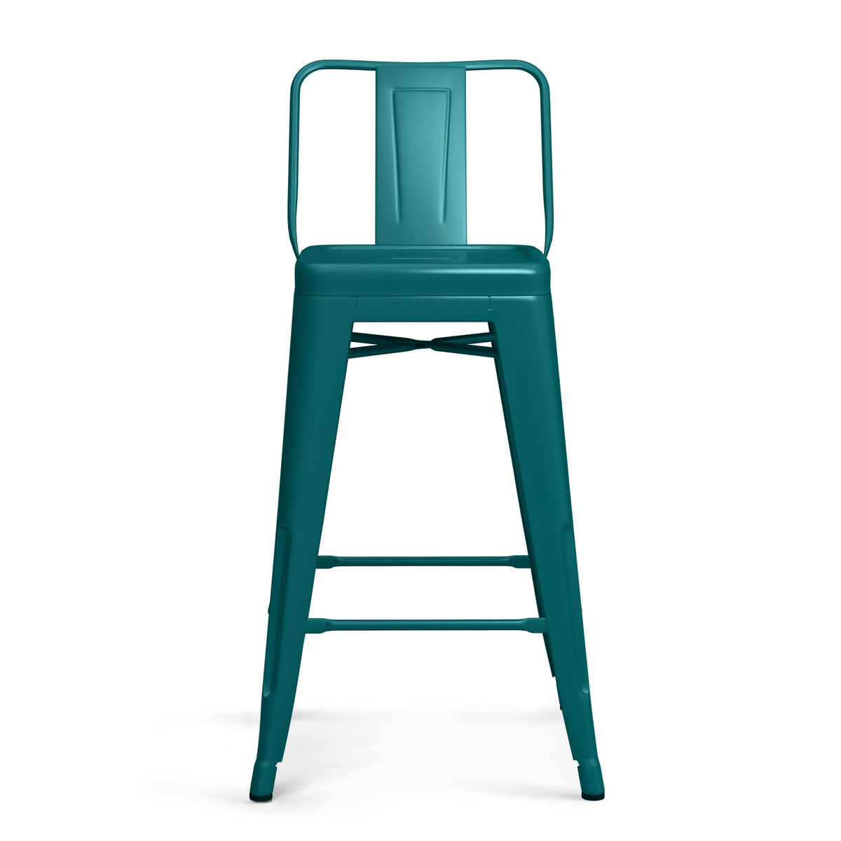 Teal Blue Counter Height Stool Set of 4 Y71146