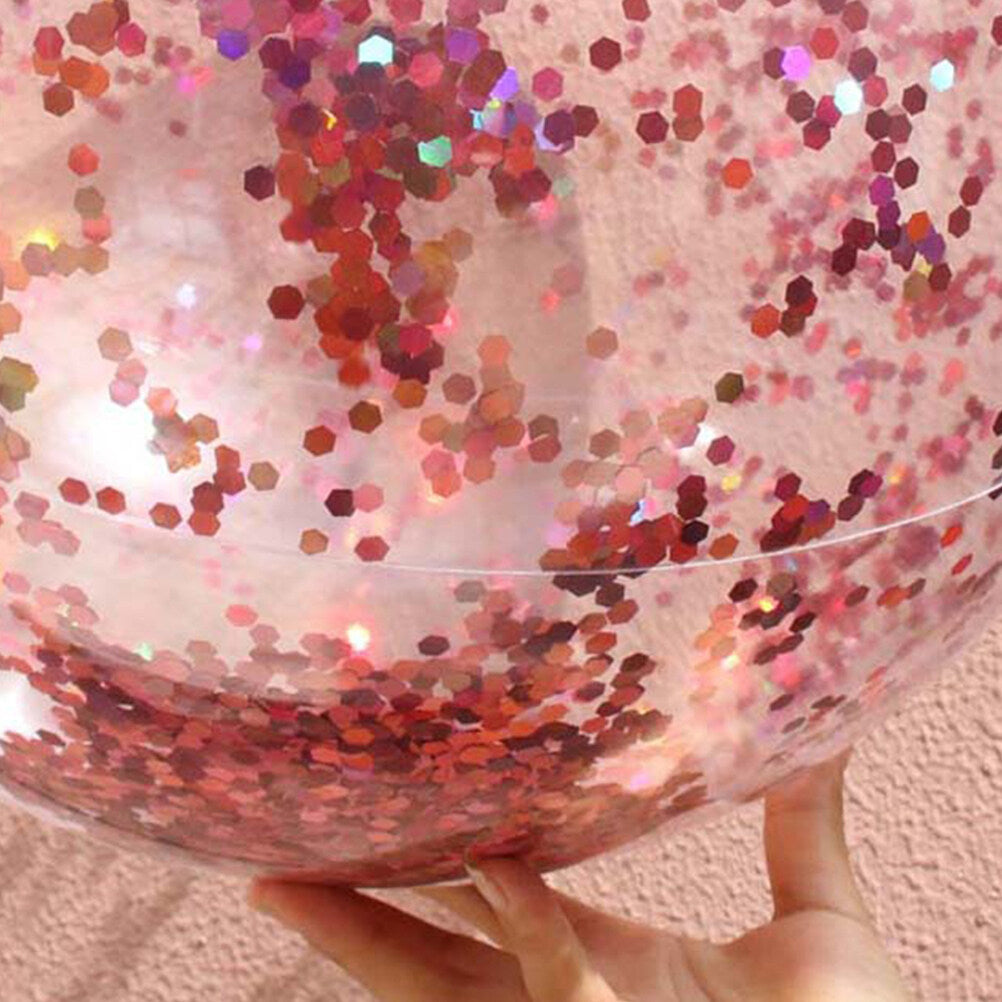 4 Pcs Glitter Ball and Pump Set S31155