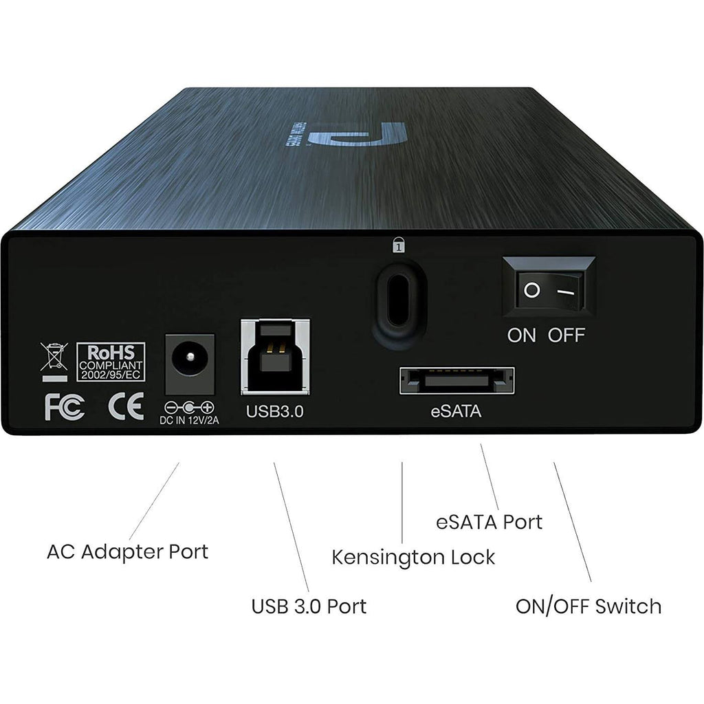10TB 7200RPM USB3.0/eSATA Aluminum External Hard Drive G390