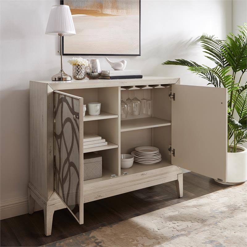 Bold Painted Pattern Door Chest K771331