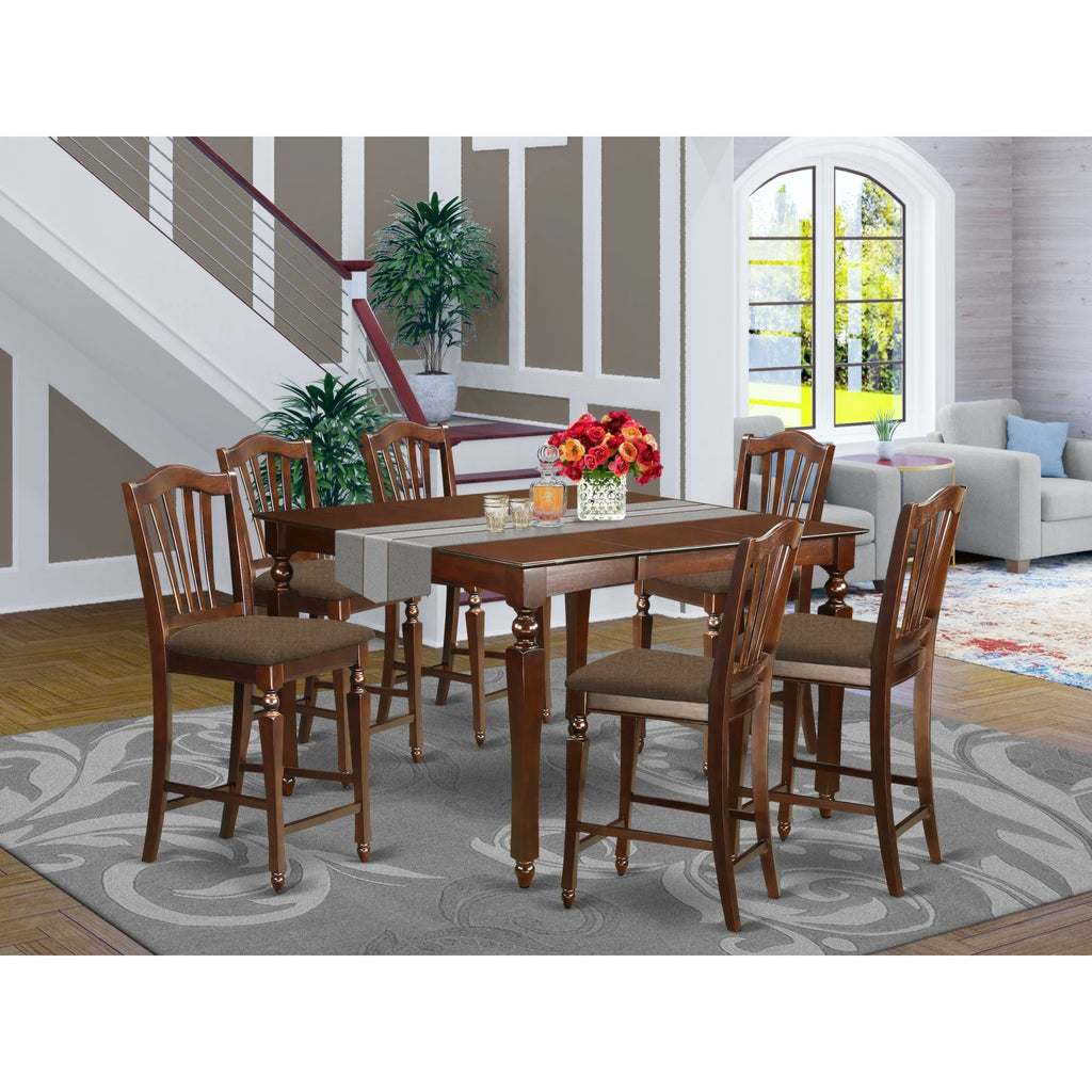 7 Piece Traditional Wood Dining Set E95830