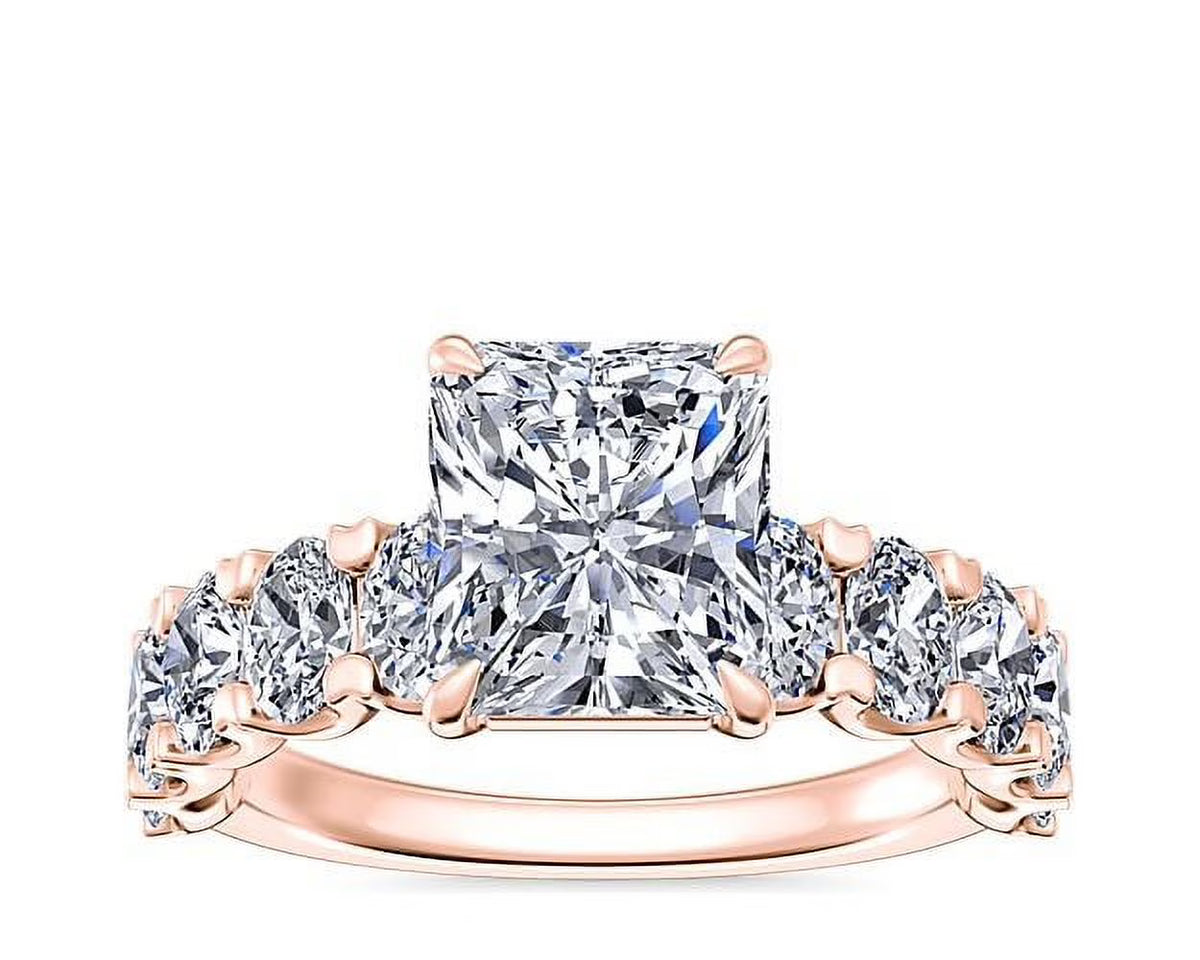 14K Rose Gold Diamond Engagement Ring Y94110