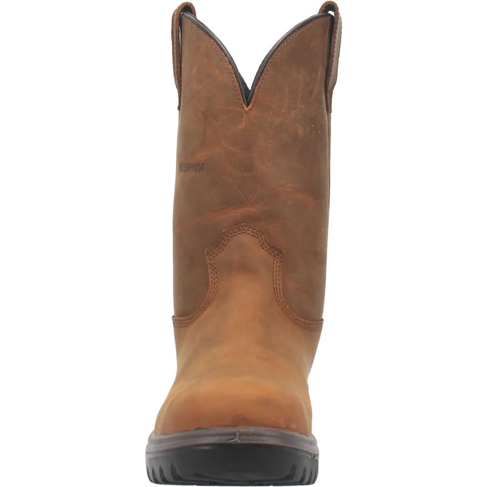 Tan Waterproof Western Work Boot Soft Toe U42177