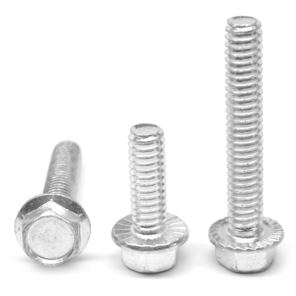 1/2x22-13 x 1 3/4x22 Coarse Thread Grade 5 Hex Flange Screw with Serration Medium Carbon Steel Zinc Plated Pk 50 V84606