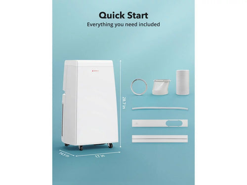 10,000 BTU 3-in-1 Portable Air Conditioner, Fan, and Dehumidifier W4595