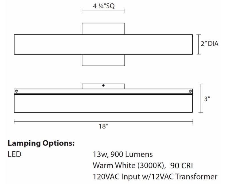 Satin Nickel LED Bath Bar N15751