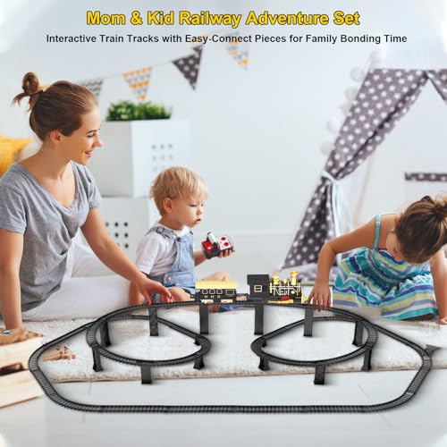 Electric Train Set with 3D Elevated Tracks X951426