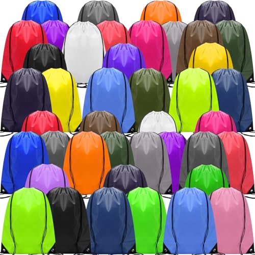 100 Pcs Polyester Drawstring Backpack P23655