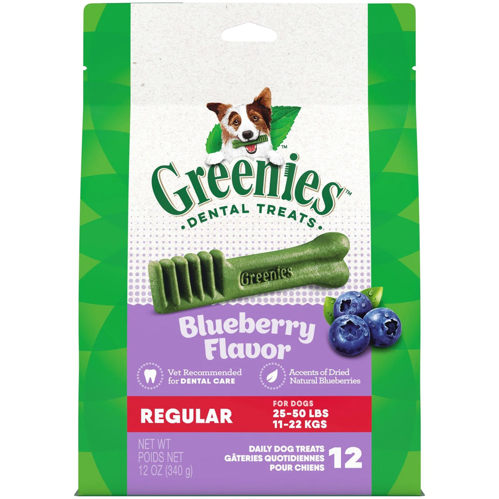 Blueberry Flavor Dental Treats for Dogs 12 oz Pouch O500