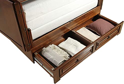 Queen Murphy Cabinet Bed with Charging Station K68892