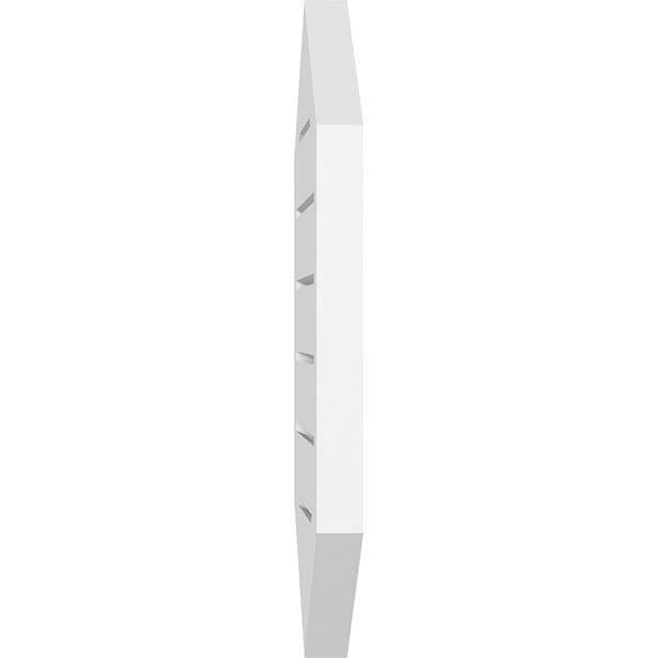 28x22W x 32x22H Vertical Peaked Surface Mount PVC Gable Vent 4/12 Pitch G719