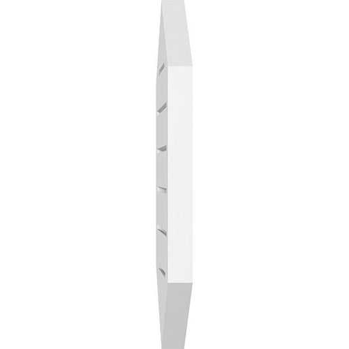 28x22W x 32x22H Vertical Peaked Surface Mount PVC Gable Vent 4/12 Pitch G719