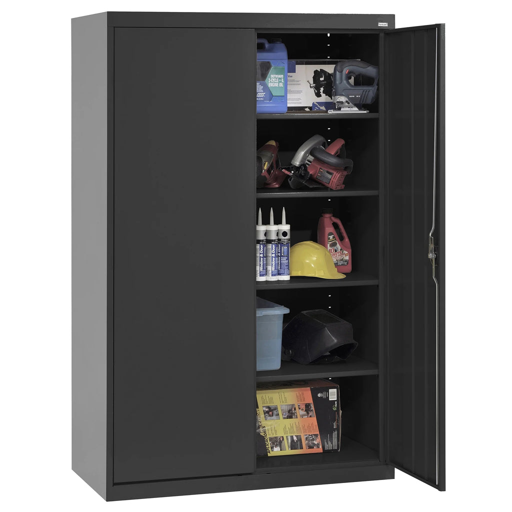 5-Shelf Steel Storage Cabinet with Recessed Handle F4274