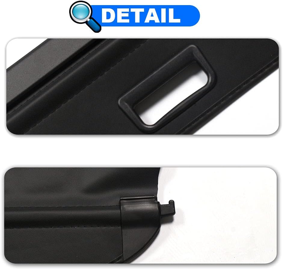 Cargo Cover Rear Trunk Retractable Security Shade Pack of 2 P166234
