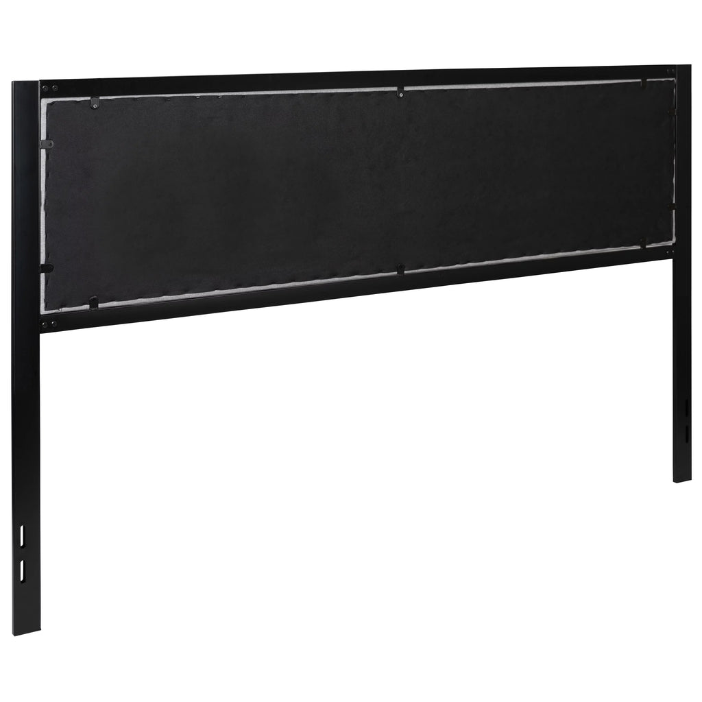 Light Gray Fabric Upholstered King Size Headboard D92970