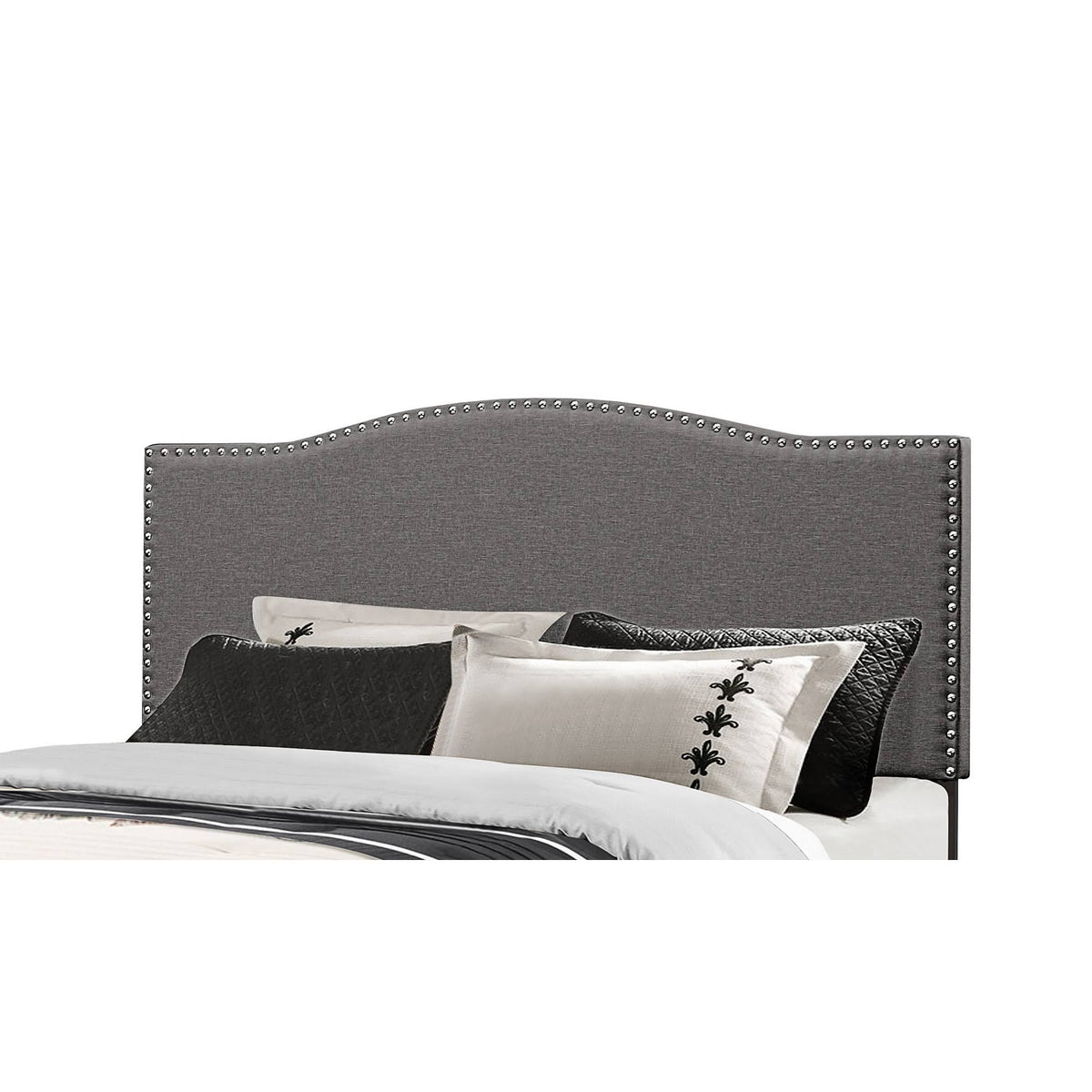 Stone Fabric King Metal Headboard I3915