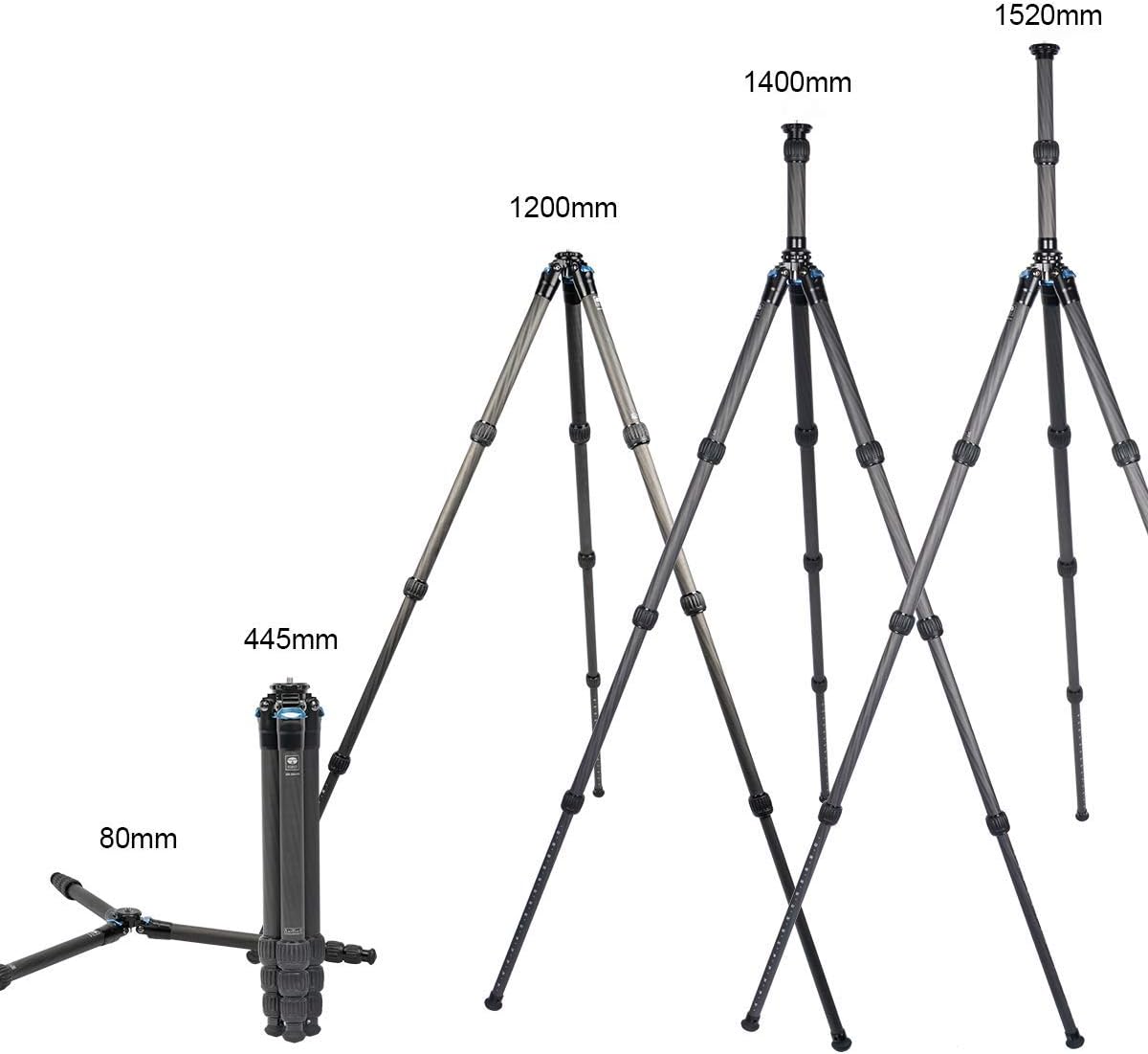 Carbon Fiber Tripod with Two-Section Center Column N8935