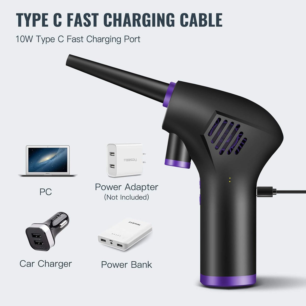 Electric Cordless Air Duster with 15000mAH Battery T760527