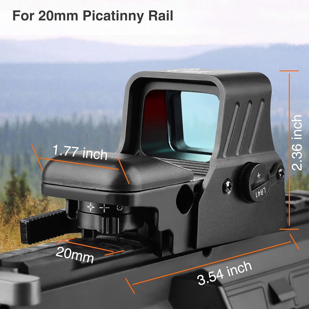 Red Dot Sight with Quick Detach Mount for 20mm Picatinny Rail Pack of 2 B282798