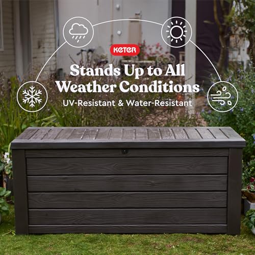 150 Gallon Resin Outdoor Storage Deck Box M1012