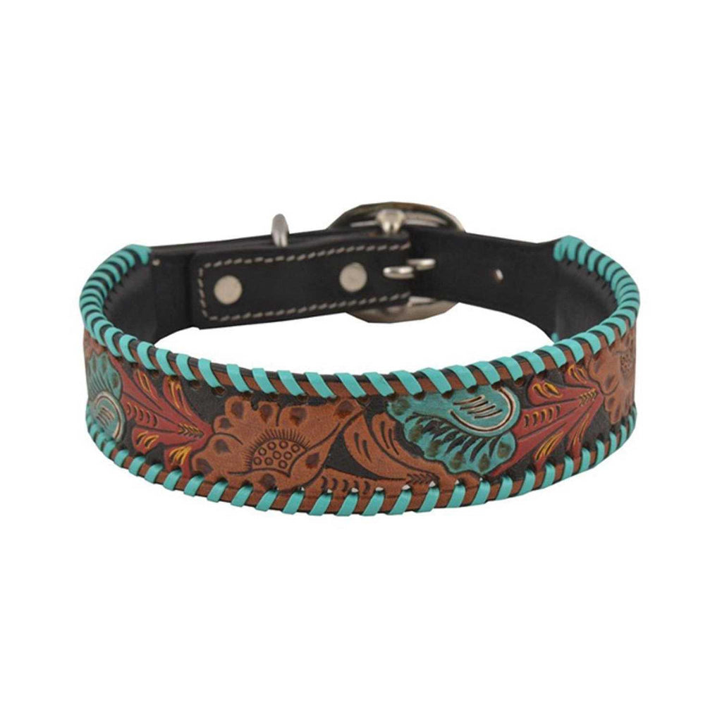 Tooled Leather Dog Collar N52523
