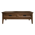 Brown Cherry 2 Drawer Wood Coffee Table H274191