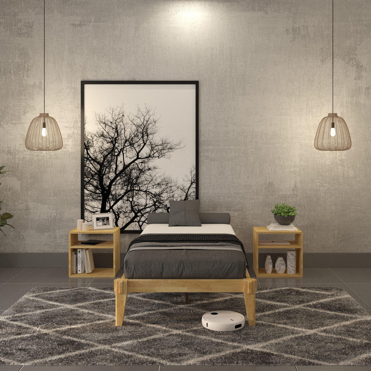 King Platform Bed Frame M282895