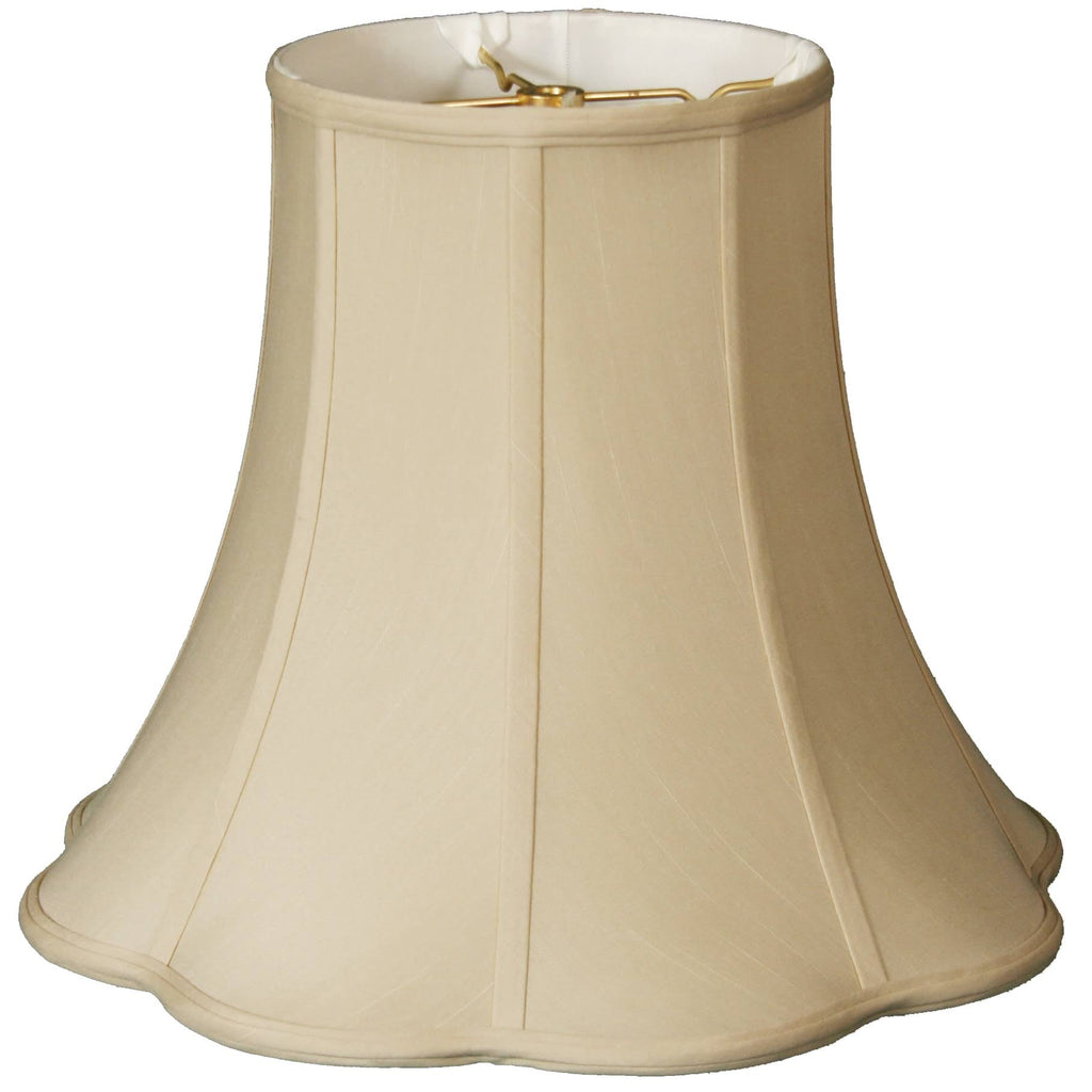 Beige Scallop Bell Lamp Shade, 10 x 20 x 15.5 C6121