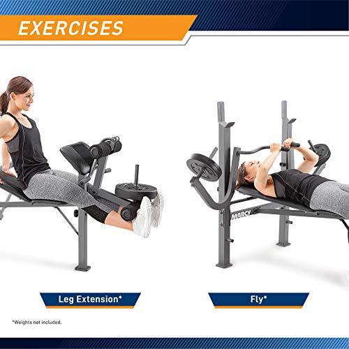 Alloy Steel Weight Bench with Leg Developer and Butterfly Arms S35924