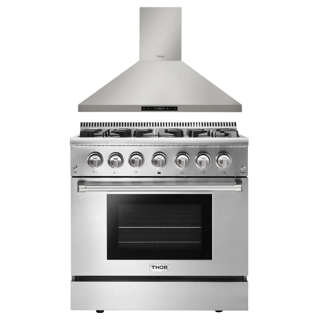 36 Dual Fuel Range & Range Hood U502138