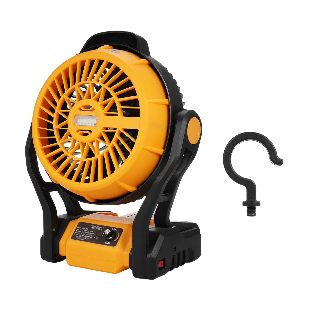 Rechargeable Portable 8 Inch Camping Fan with LED Lantern B3165