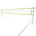 Portable Beach Volleyball Set Adjustable Heights Yellow F533