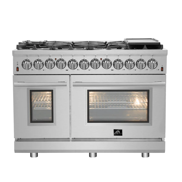 48" Freestanding Dual Fuel Range with 8 Burners O72356