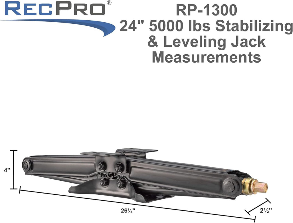 RV Scissor Jack 5000 LB Capacity Heavy Duty Leveling Jack 2-Pack F108