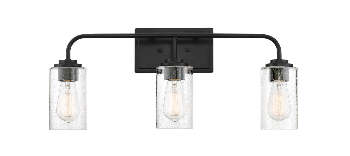 Three Light Bath Bar Matte Black A58255
