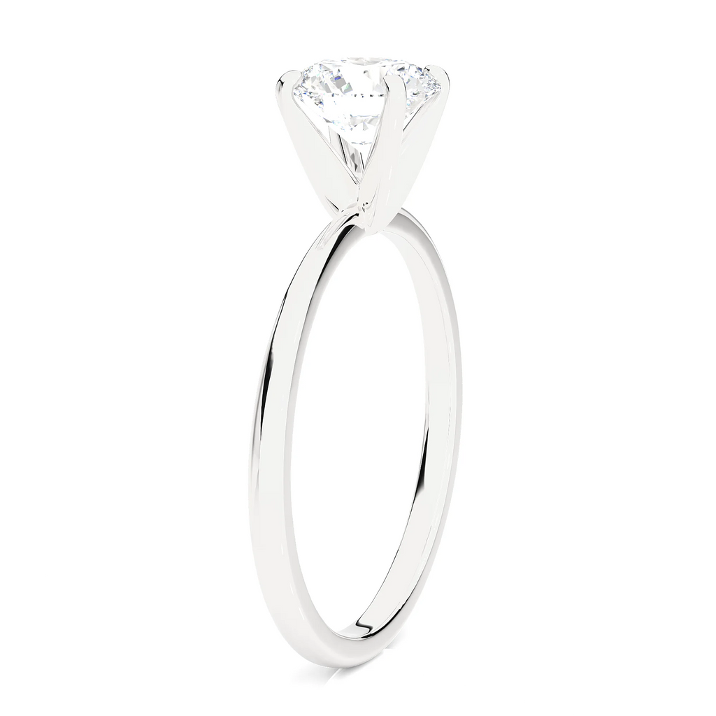 14k White Gold Solitaire Engagement Ring L3209