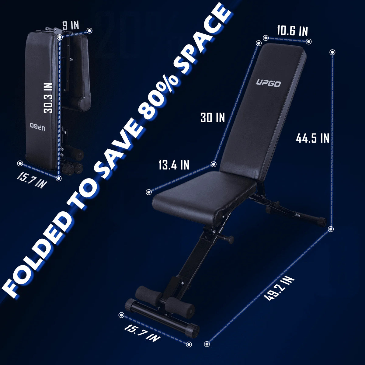 Adjustable Weight Bench with 800 Lbs. Weight Capacity Y5709