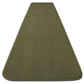 Skid-Resistant Carpet Runner, Olive Green, 18 ft. x 27 in. M25056