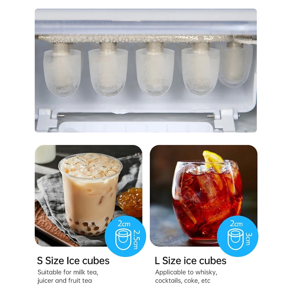 Countertop Ice Maker with Ice Basket O858031