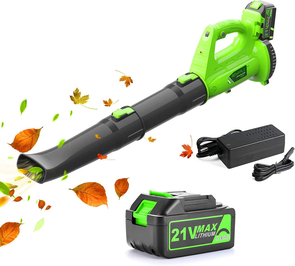 21V Cordless Handheld Leaf Blower with 4.0Ah Battery and Charger G83234