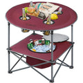 Portable Folding Camping Table with 4 Cup Holders E324246