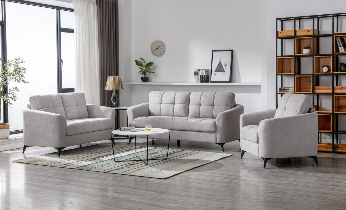 Callie Velvet Fabric Living Room Set N758751